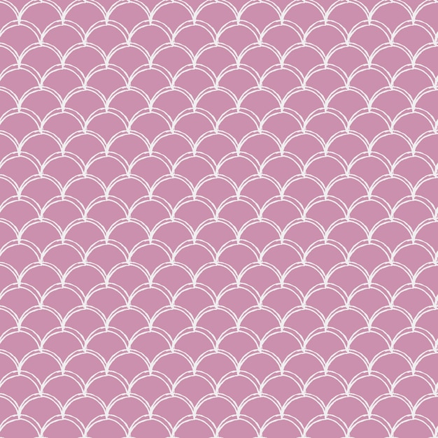 Girl mermaid seamless pattern