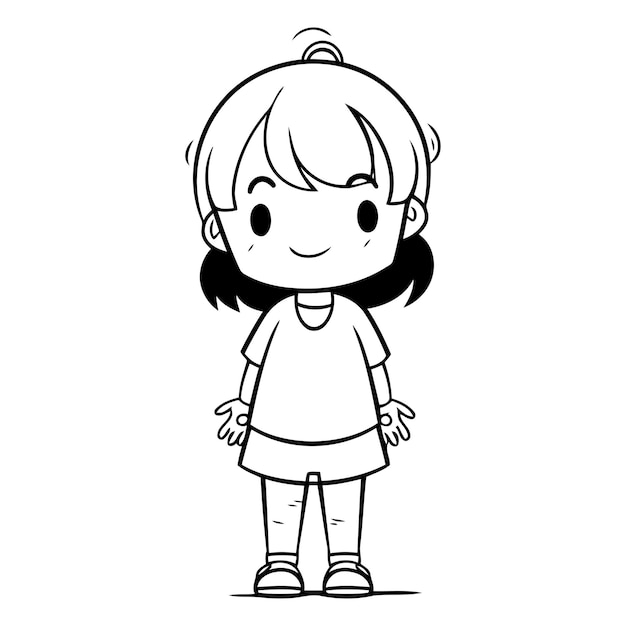 girl_pose_pajamas_style_background_vector