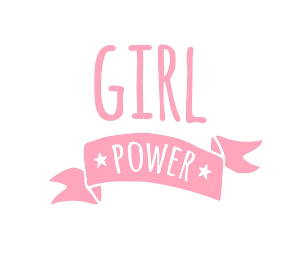 Girl power lettering