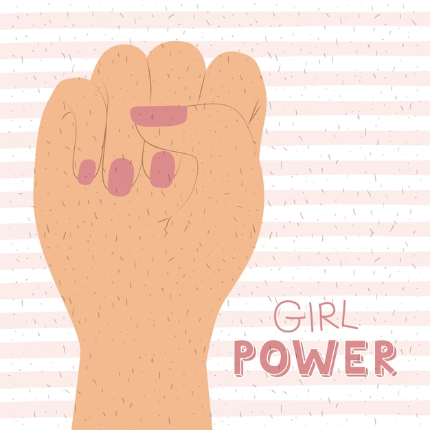 Vector girl power poster