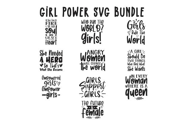 Girl Power SVG Bundle