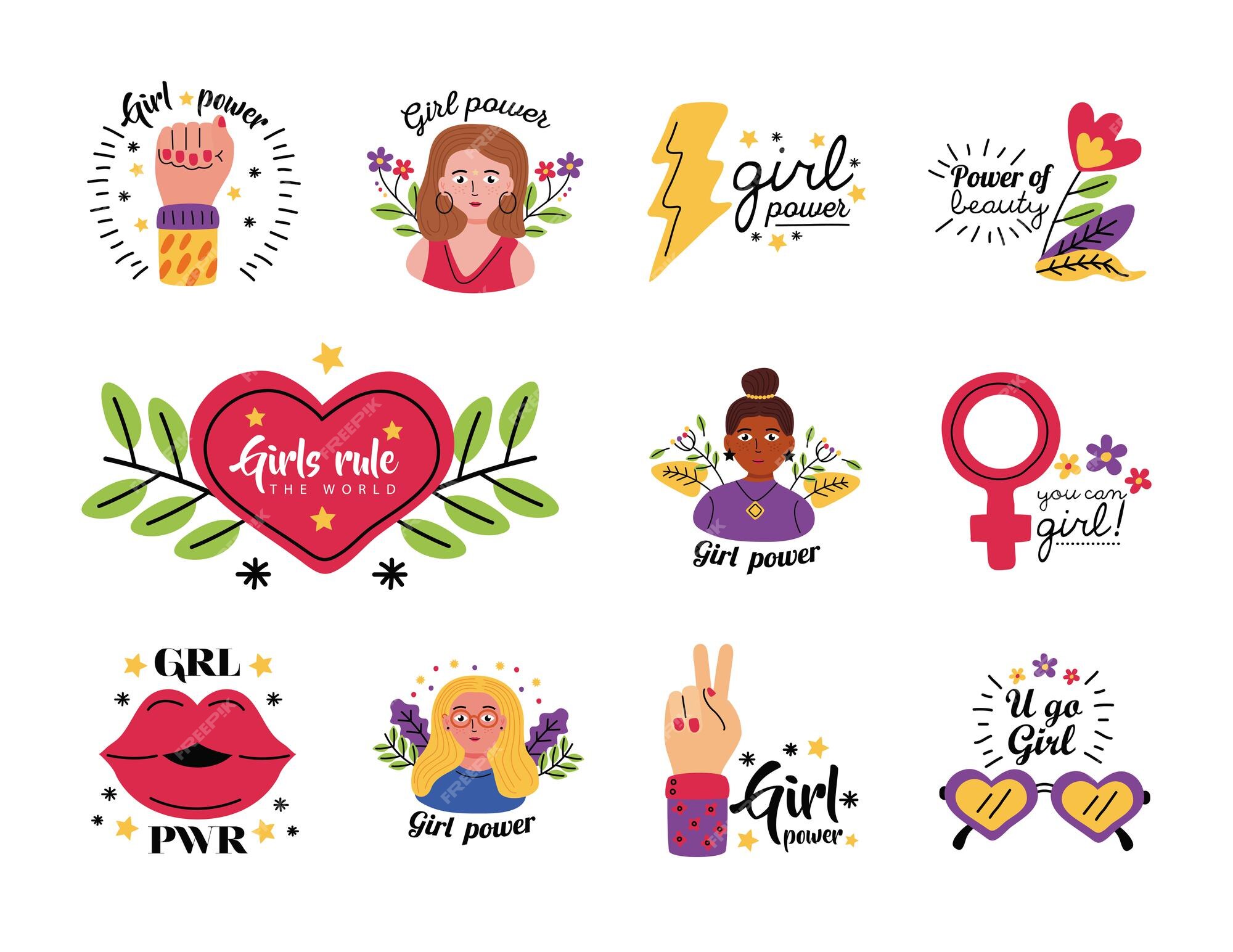 Girl Power Woman Power Sticker - Girl Power Woman Power Joypixels -  Discover & Share GIFs