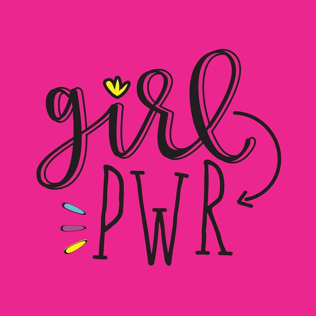 Girl power typografie