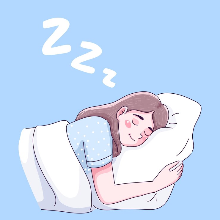 Girl sleep well