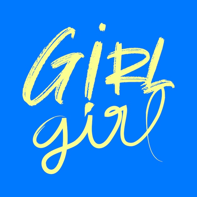 GIRL SLOGAN PRINT TEXT