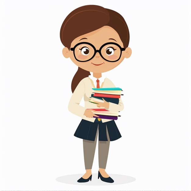a girl with a book called a girl with a book in her hand