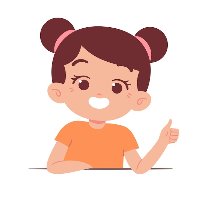 helpful girl clipart smiling