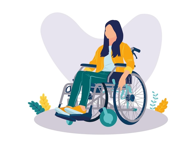 Girl with Wheelchair