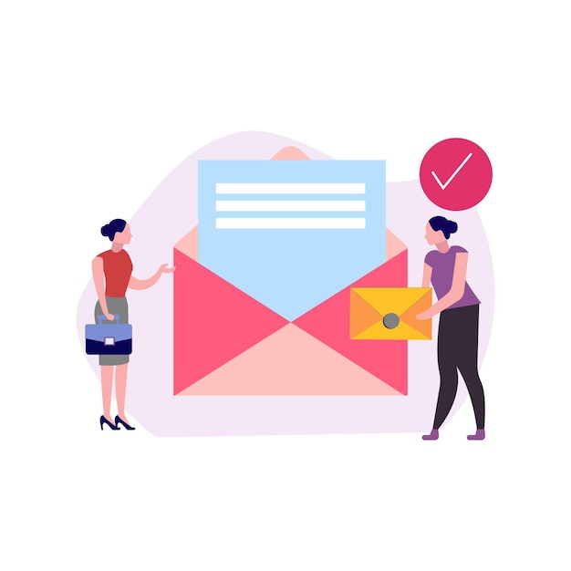 the girls are sending mail