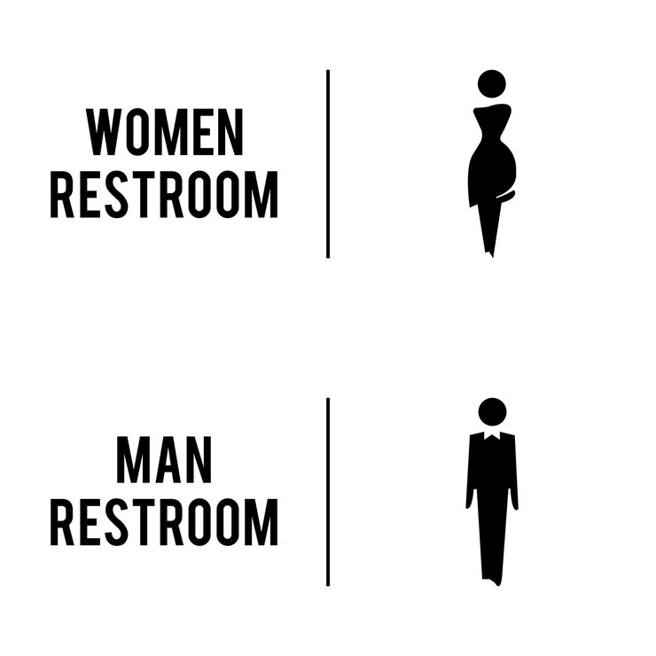 girls and boys toilet sign man and women restroom ladies and gents