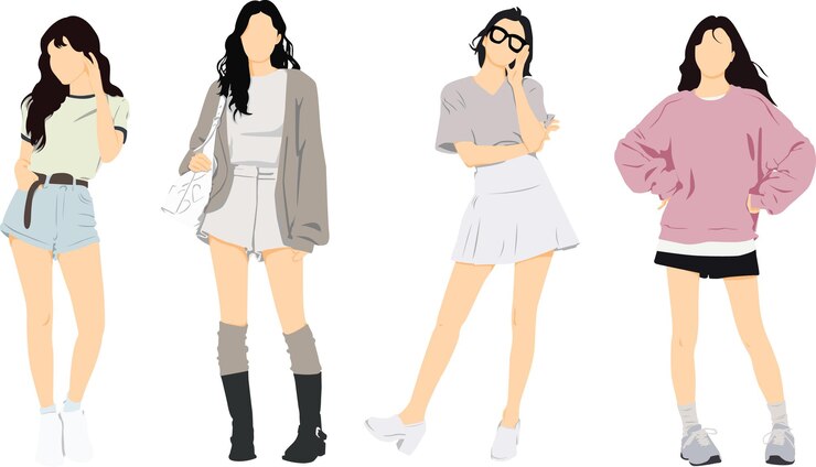 Vector 여자 모델10