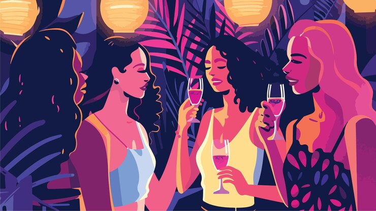 Vector girls night out