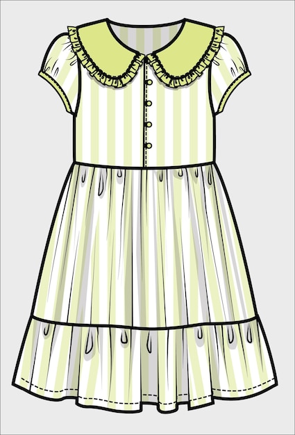 Premium Vector | Girls and teens fashion wear dress vector illustration