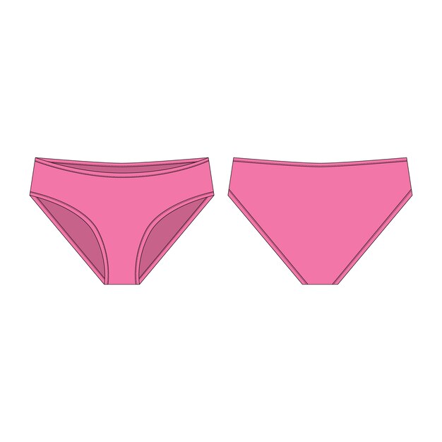 Underwear icon set design template vector isolated illustration