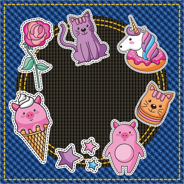 girly patches set