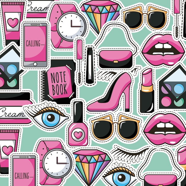 Vector girly pattern