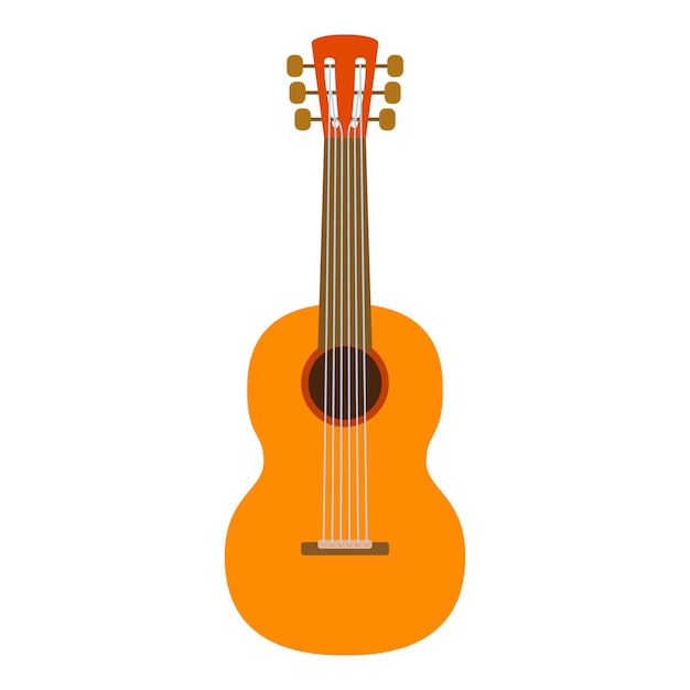 Vector gitaar icon flat illustratie van gitaar vector icon voor het web