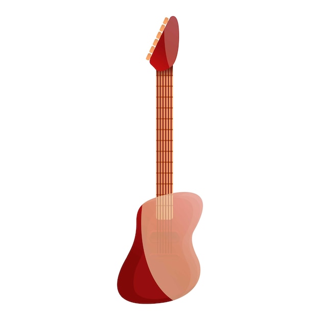Gitaar icoon Cartoon van gitaar vector icoon voor webontwerp geïsoleerd op witte achtergrond