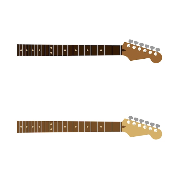 Gitaar Logo Template Illustratie Ontwerp Vector EPS 10