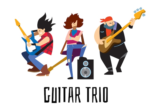 Gitaar trio concept met muzikanten