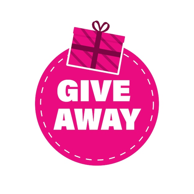 Vector give away clipart for holiday or promotion image help to up your shop or business