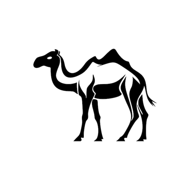 Give an elegant and classy look to your brand with a black and white camel logo