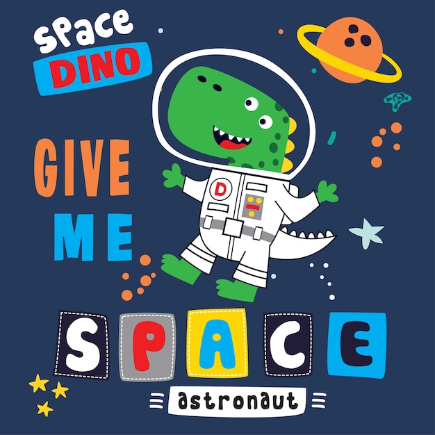 give me space cartoon vector art