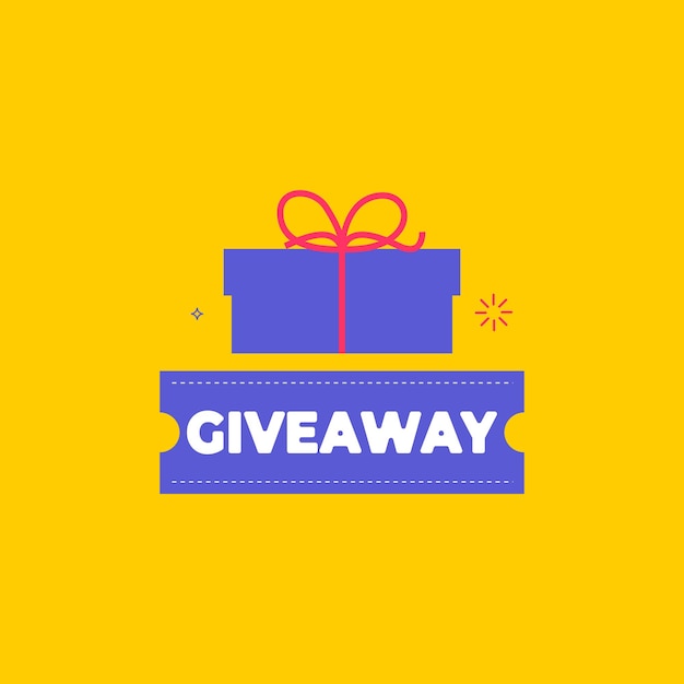 Giveaway banner design template