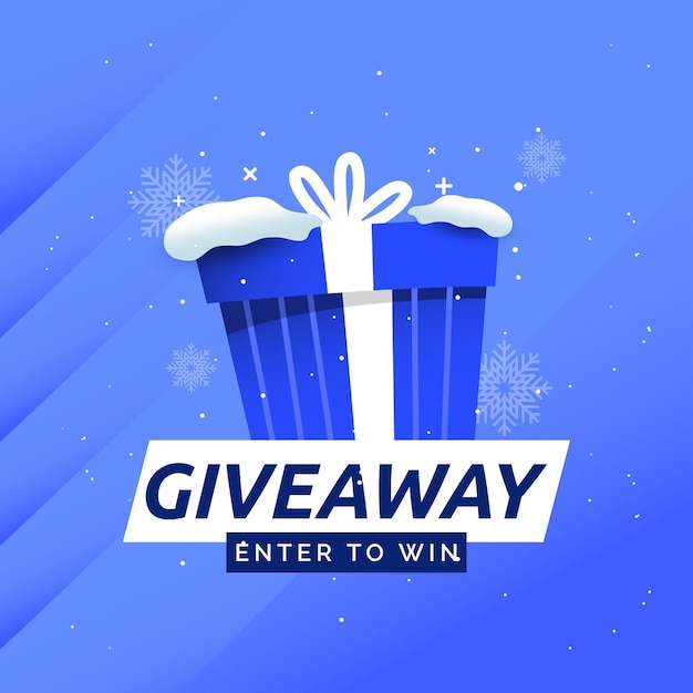 Concorso giveaway partecipa per vincere il modello di banner