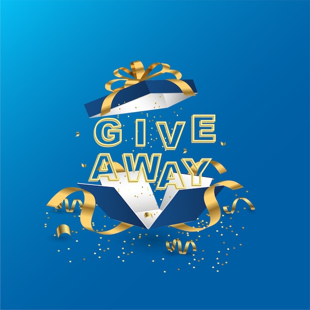 Giveaway-sjabloon voor spandoek voor post op sociale media