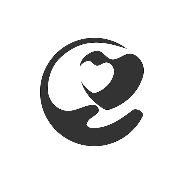 Предоставление шаблона логотипа любви Иконка Иллюстрация Фирменный стиль Изолированная и плоская иллюстрация Векторная графика
