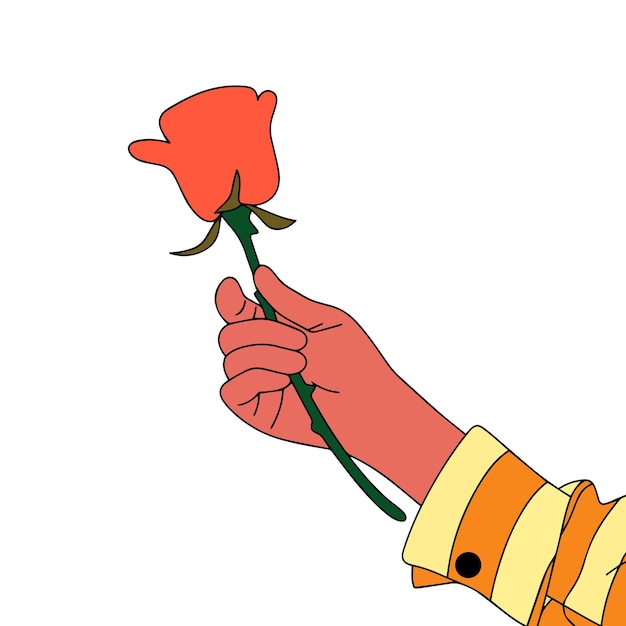 장미 를 주는 것