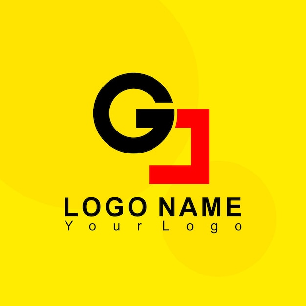 Gj name logo design suitable for business