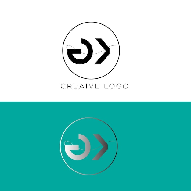 GK initial letter logo design