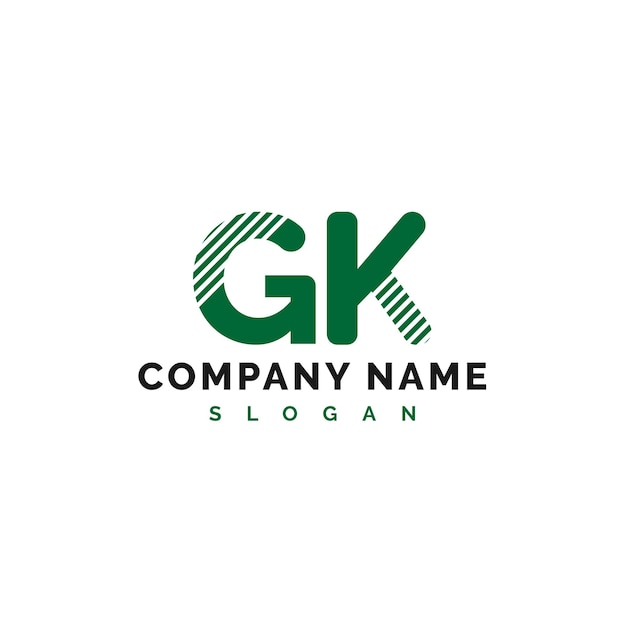 Vettore gk letter logo design gk letter logo vector illustration vector
