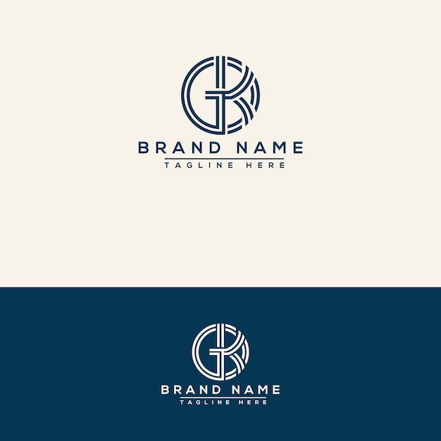 GK logo Design Template Vector Graphic Branding Element.