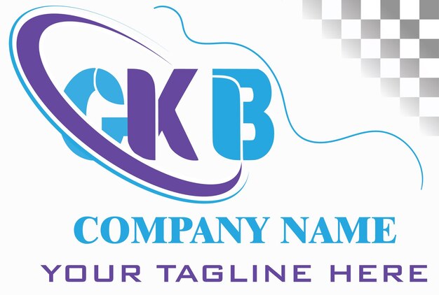 Vector gkb letter logo design