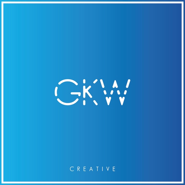 GKW Premium Vector laatste Logo Design Creatief Logo Vector Illustratie Monogram Minimaal Logo