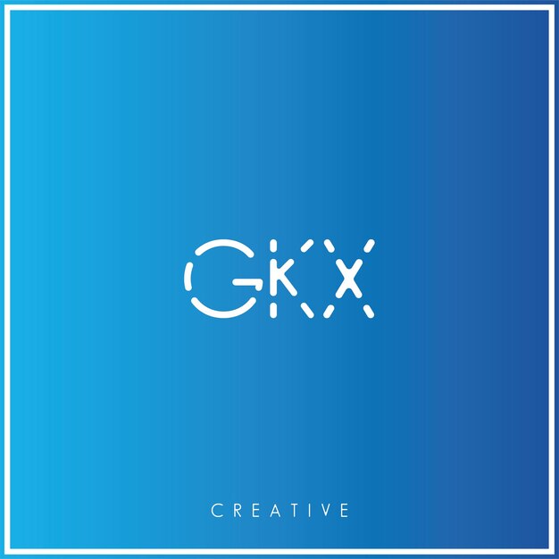 GKX Premium Vector laatste Logo Design Creatief Logo Vector Illustratie Monogram Minimaal Logo