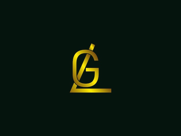 Vettore progettazione del logo gl