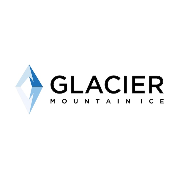 Glacier Iceberg landscape illustration Free Vector