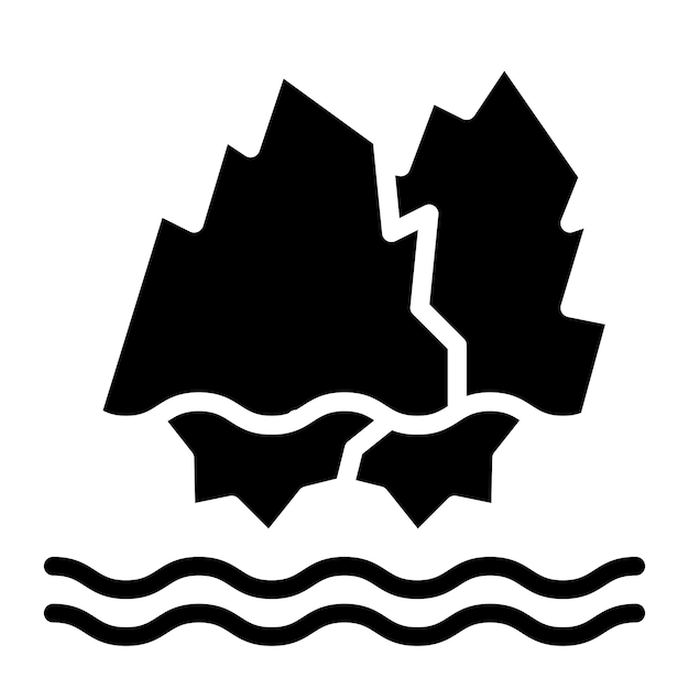 Vector glaciers icon vector image can be used for rainforest