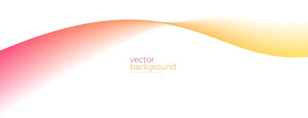 Gladde stroom van golvende vorm met gradiënt vector abstracte achtergrond rood en geel ontwerp curve lijn energie beweging