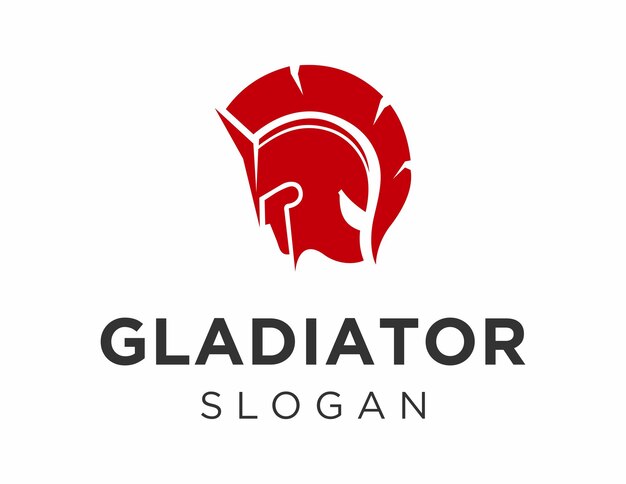 Vettore design del logo del gladiatore