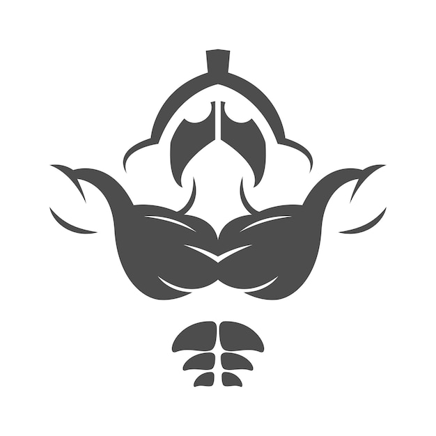 Gladiator logo pictogram ontwerp