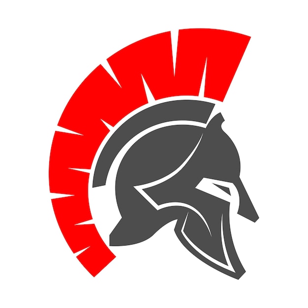 Вектор Гладиатор спартанский дизайн логотипа