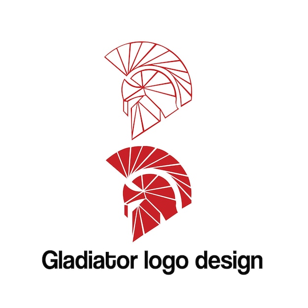 Gladiator vector logo design