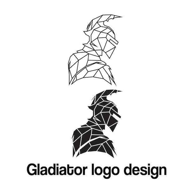 Gladiator vector logo design