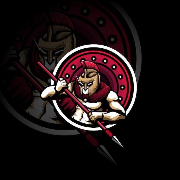 Gladiator warrior sport gaming logo mascotte