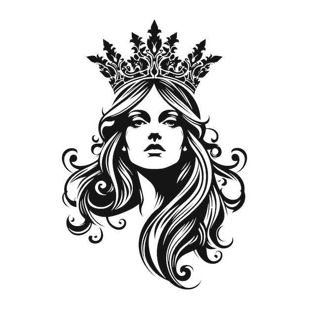 Vector glamorous lady graphic